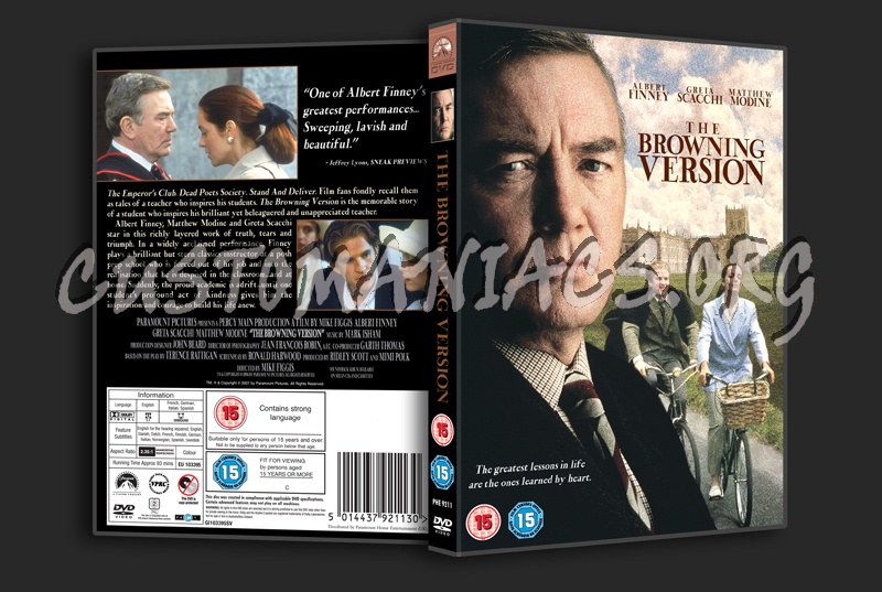 The Browning Version dvd cover