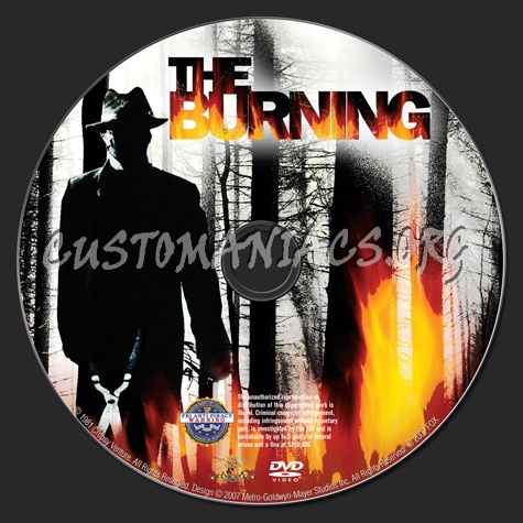 The Burning dvd label