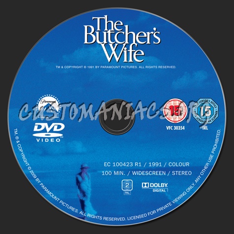 The Butcher's Wife dvd label