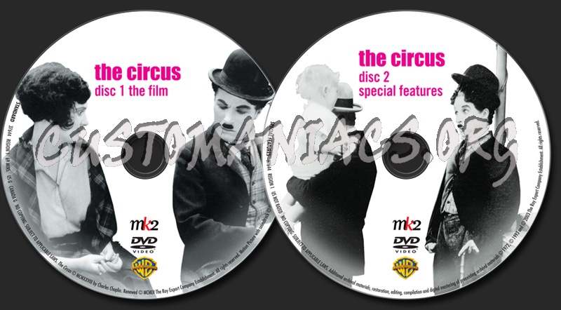 The Chaplin Collection: The Circus dvd label