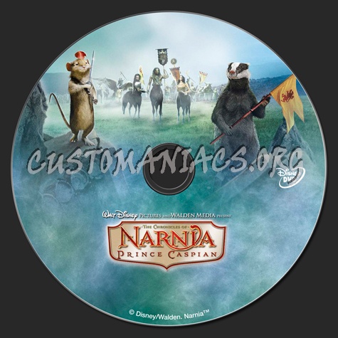 The Chronicles of Narnia Prince Caspian dvd label