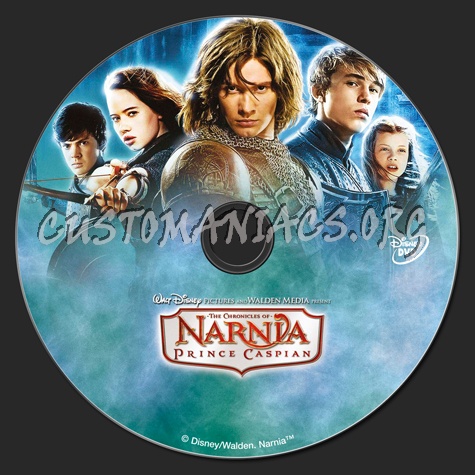 The Chronicles of Narnia Prince Caspian dvd label