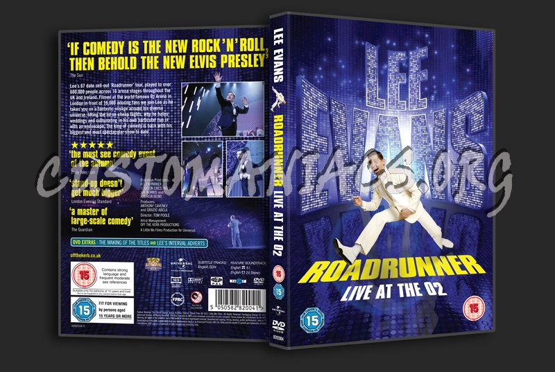 Lee Evans: Roadrunner - Live At The O2 dvd cover