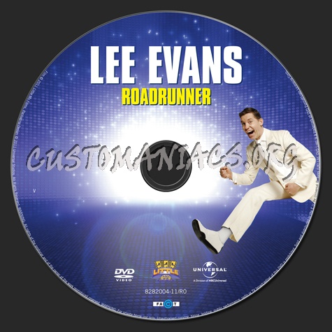 Lee Evans: Roadrunner - Live At The O2 dvd label