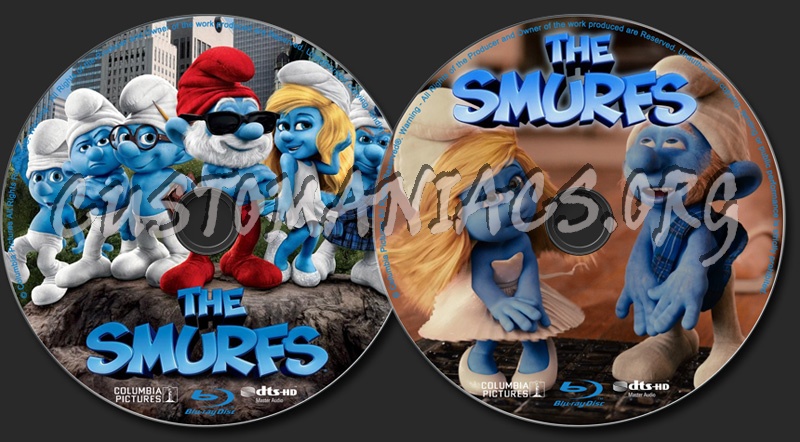 The Smurf's blu-ray label