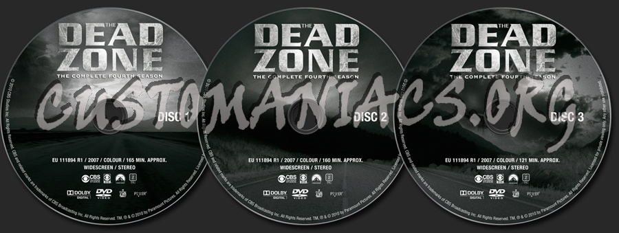 The Dead Zone Season 4 dvd label