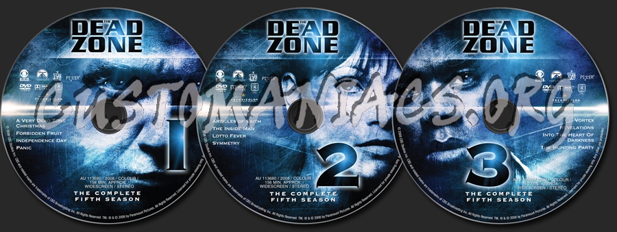 The Dead Zone Season 5 dvd label