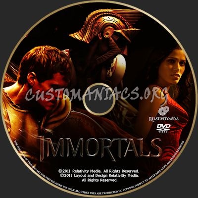 Immortals dvd label