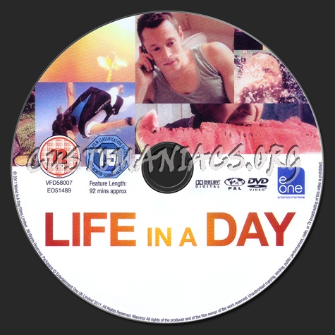 Life in a Day dvd label