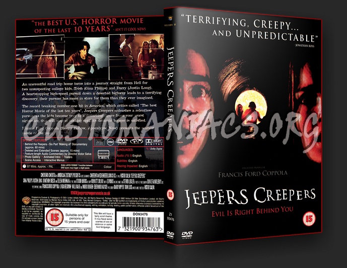 Jeepers Creepers dvd cover