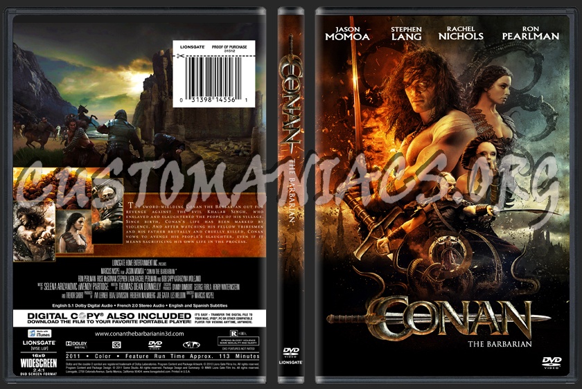 Conan the Barbarian dvd cover