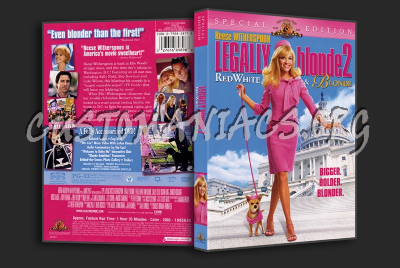 Legally Blonde 2 dvd cover