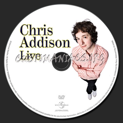 Chris Addison Live dvd label