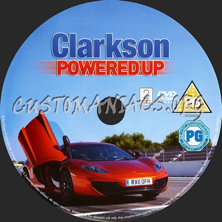 Clarkson Powered Up dvd label