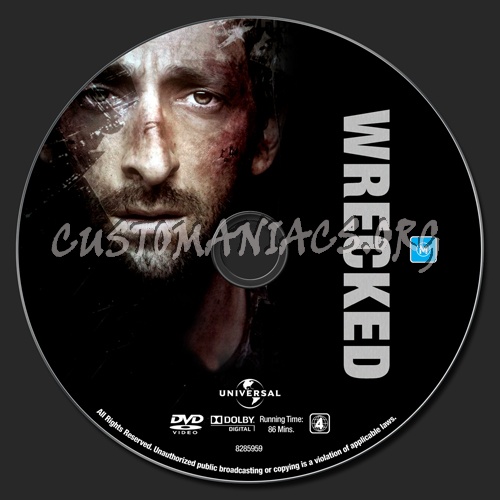 Wrecked dvd label