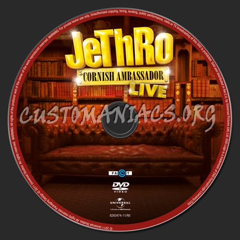 Jethro The Cornish Ambassador live dvd label