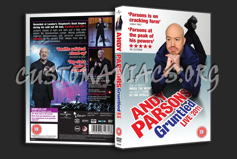 Andy Parsons Gruntled Live 2011 dvd cover