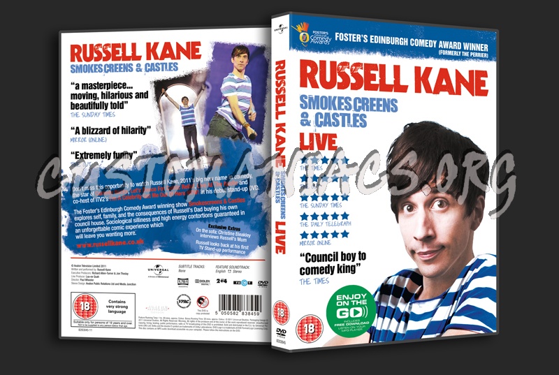 Russell Kane Smokescreens & Castles dvd cover