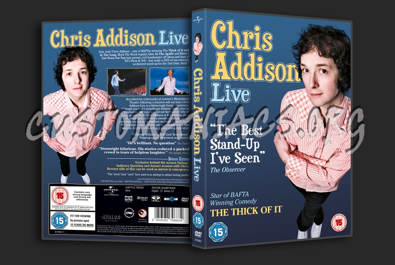 Chris Addison Live dvd cover