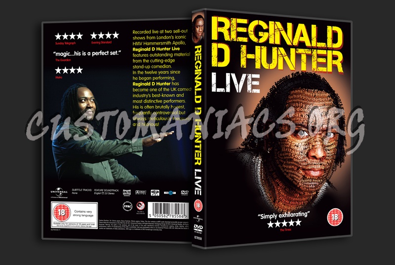 Reginald D Hunter live dvd cover