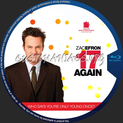 17 Again blu-ray label