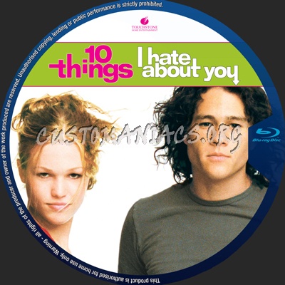 10 Things I Hate About You blu-ray label