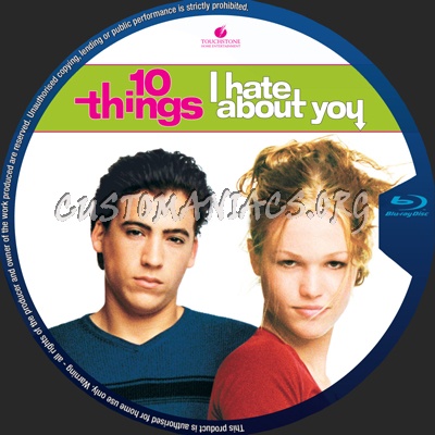 10 Things I Hate About You blu-ray label