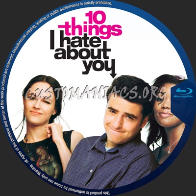 10 Things I Hate About You blu-ray label