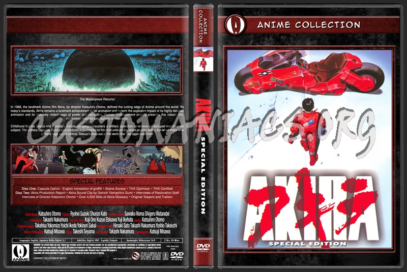 Anime Collection Akira Special Edition dvd cover