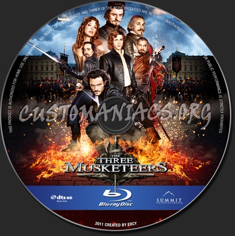 The Three Musketeers blu-ray label