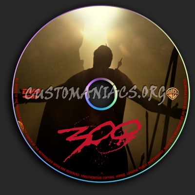 300 dvd label