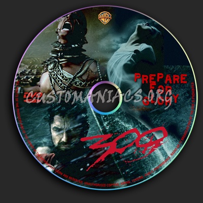 300 dvd label