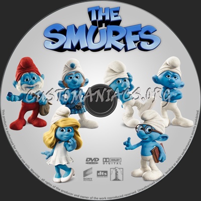 The Smurfs dvd label