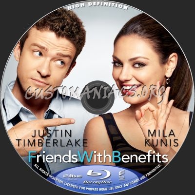 Friends With Benefits blu-ray label