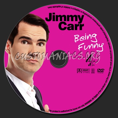 Jimmy Carr Being Funny dvd label