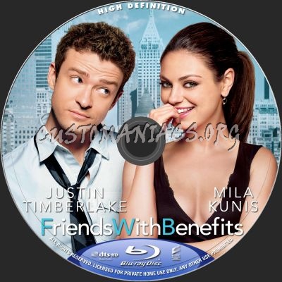 Friends With Benefits blu-ray label