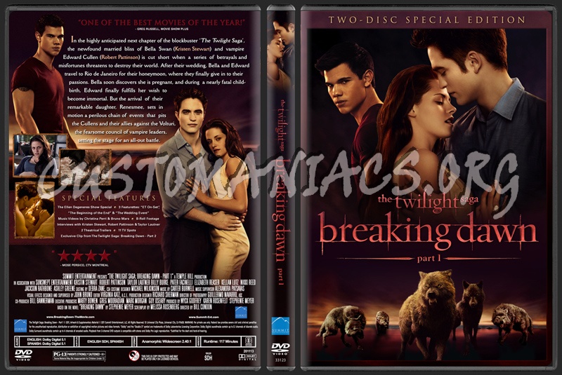 The Twilight Saga - Breaking Dawn Part 1 dvd cover