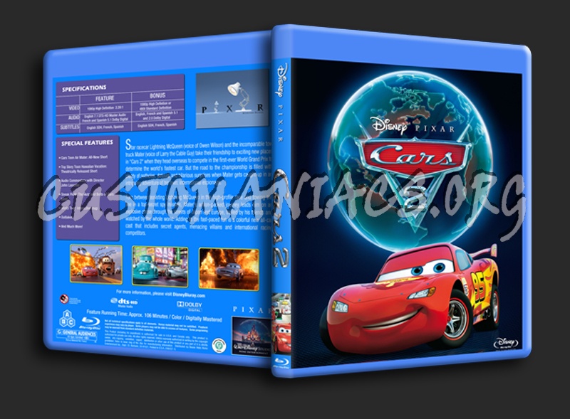 Cars 2 blu-ray cover