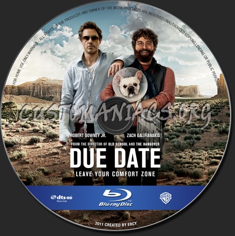 Due Date blu-ray label