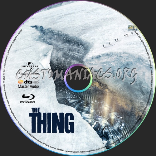 The Thing : 2011 blu-ray label