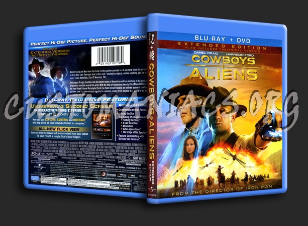 Cowboys & Aliens blu-ray cover