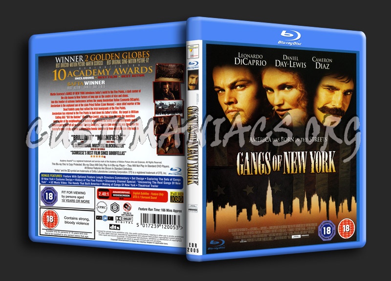 Gangs of New York blu-ray cover - DVD Covers & Labels by