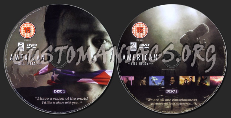 American The Bill Hicks Story dvd label