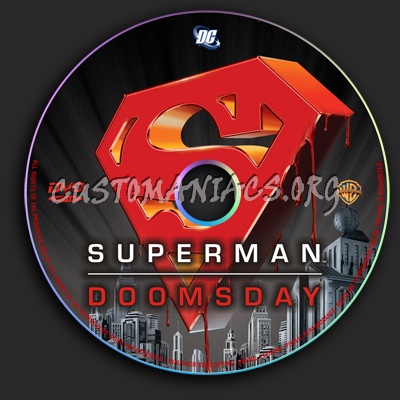 Superman Doomsday dvd label