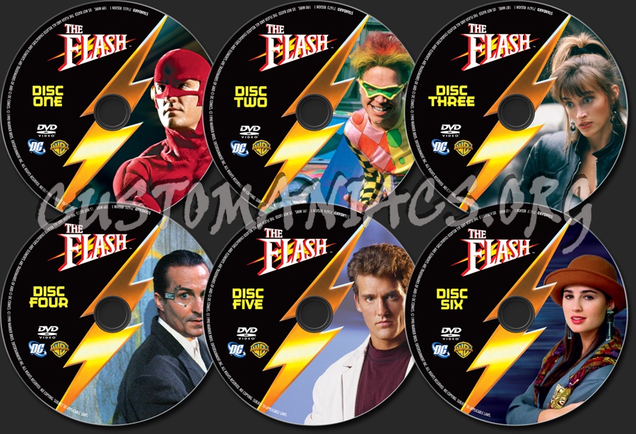 The Flash The Complete Series dvd label