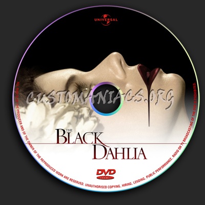 The Black Dahlia dvd label