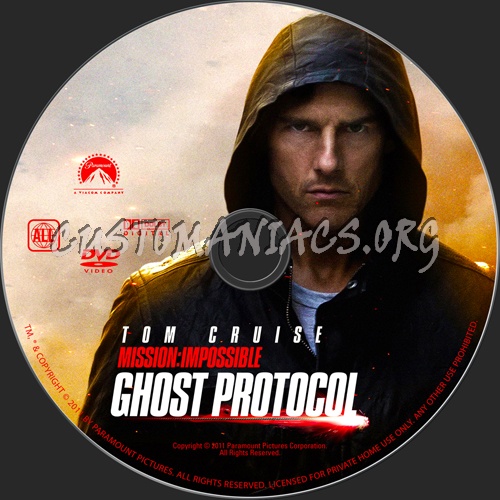 Mission: Impossible - Ghost Protocol dvd label