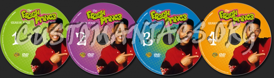 The Fresh Prince of Bel-Air Season 4 dvd label