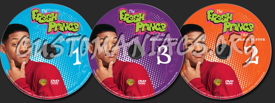 The Fresh Prince of Bel-Air Season 5 dvd label