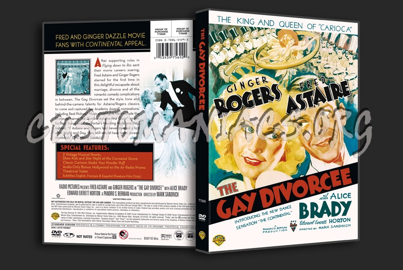 The Gay Divorcee dvd cover